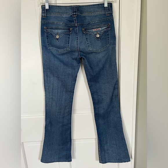 Hudson Mid-Rise Bootcut Stretch Jeans Medium Blue Wash size 29 Made in USA - Picture 8 of 16